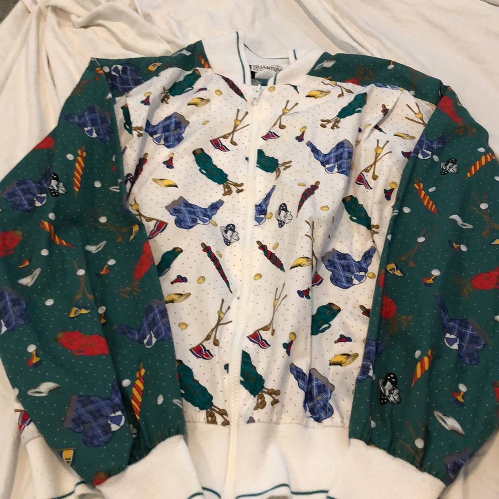 Vintage Quantum Sports Wear Retro Unisex M Jacket